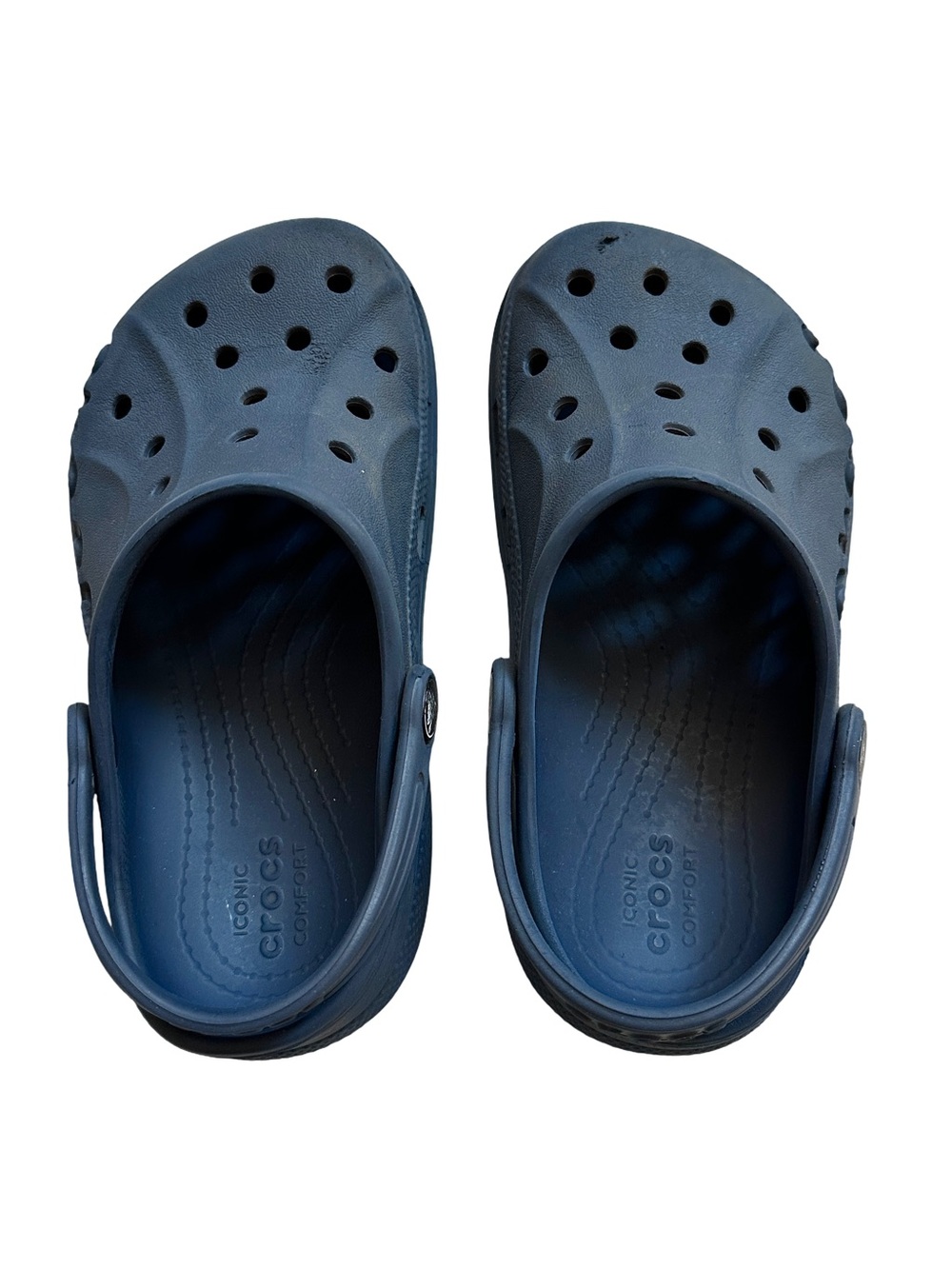 Crocs Kids Baya Clog Navy Size J1 Comfort Slip On Shoes - Picture 4 of 10